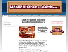 Tablet Screenshot of mobilekitchenandbath.com